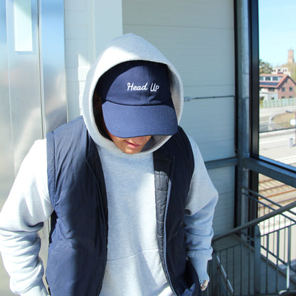 Head Up Script Cap - Navy