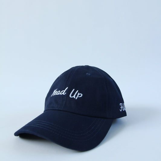 Head Up Script Cap - Navy